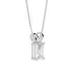Radiant Cut Lab-Grown Diamond Pendant Necklace