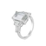 18K White Gold Moissanite Ring for Women