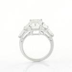 18K White Gold Moissanite Ring for Women