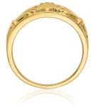 14K Yellow Gold Heart Claddagh Celtic Ring Size 5