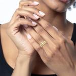 14K Yellow Gold Heart Irish Claddagh Ring Size 8