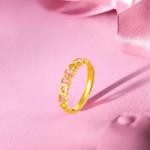 24K Gold Butterfly Bow Knot Stackable Ring