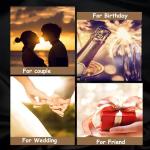 18K White Gold Moissanite Ring for Women