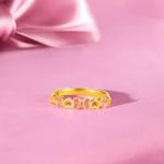 24K Gold Butterfly Bow Knot Stackable Ring