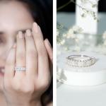 Moissanite Baguette Eternity Band in 18K White Gold