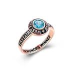 Personalized Sterling Silver Birthstone Class Ring