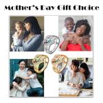 Custom 18K Gold Birthstone Heart Ring for Her