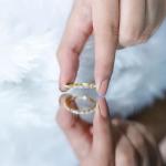 Moissanite Half Eternity Band in 18K Yellow Gold