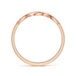 Rose Gold Criss-Cross Diamond Infinity Ring