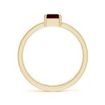Garnet Solitaire Ring in Yellow Gold for Her