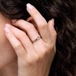 Rose Gold Criss-Cross Diamond Infinity Ring