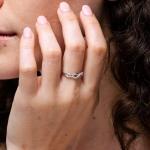 Rose Gold Criss-Cross Diamond Infinity Ring