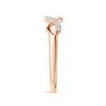 Rose Gold Criss-Cross Diamond Infinity Ring