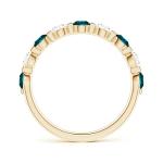 0.53 ct Blue Diamond & 0.42 ct Diamond Ring