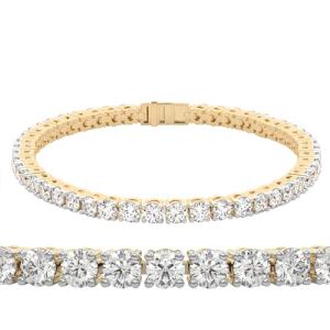 2 Carat Lab Grown Diamond Tennis Bracelet in Gold