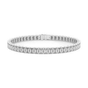 12 Carat Lab Grown Diamond Tennis Bracelet in White Gold
