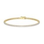 3 Carat Lab Grown Diamond Tennis Bracelet in Gold
