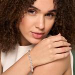 2 Carat Lab Grown Diamond Tennis Bracelet in Gold