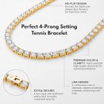 2 Carat Lab Grown Diamond Tennis Bracelet in Gold