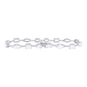 Lab Grown Diamond Tennis Bracelet in 14K White Gold