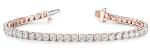 Classic Lab Grown Diamond Tennis Bracelet in Rose Gold