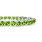 19.25 ct Peridot Tennis Bracelet in Sterling Silver