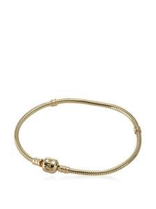 14K Pandora Clasp Bracelet, 7.5 Inch