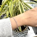 10K Yellow Gold Canadian Diamond Tennis Bracelet for Women