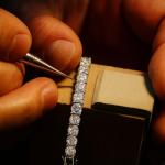 Handmade Lab Grown Diamond Tennis Bracelet in White Gold