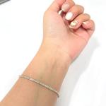 10K Yellow Gold Diamond Tennis Bracelet 1.0 Cttw