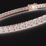 Lab-Grown Diamond Tennis Bracelet in 14K Gold