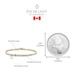 10K Yellow Gold Diamond Tennis Bracelet 1.0 Cttw