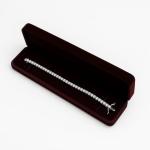 Handmade Lab Grown Diamond Tennis Bracelet in White Gold