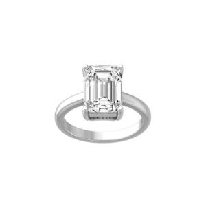 5 Carat Lab Grown Diamond Engagement Ring in White Gold
