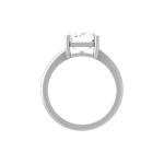 5 Carat Lab Grown Diamond Engagement Ring in White Gold