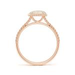 Rose Gold Opal Solitaire Ring for Women