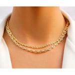 Toltry 14K Yellow Gold Twisted Rope Chain Necklace for Men & Women – 1.5 mm to 4.2 mm, 16-36 Inch Lengths Available (4.2 mm-36 inche)