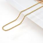 Toltry 14K Yellow Gold Twisted Rope Chain Necklace for Men & Women – 1.5 mm to 4.2 mm, 16-36 Inch Lengths Available (4.2 mm-36 inche)
