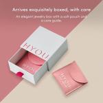 Interlocking 0.17 Carat Lab Grown Diamond Necklace for Women, 925 Sterling Silver Necklace with 14K Gold Vermeil, Hypoallergenic 925 Sterling Silver Jewelry for Christmas, Anniversary & Birthday Gift