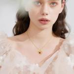 SISGEM Real Gold Custom Tree of Life Necklace for Women,10K 14K 18K Gold Heart Pendant Necklace Personalized Birthstones Names Jewelry Personalized Gifts for Birthday Christmas Anniversary (Style-1)