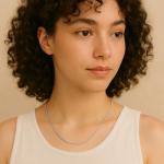 Aenmia Solid 14k White Gold Chain Box Necklace Link, Lobster Claw Clasp, Jewelry Gift for Women Men, 2mm, 24 inch