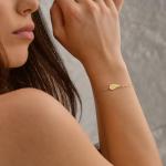 Baileys Fine Jewelry 14K Gold Custom Bracelet for Women, Yellow - White - Rose Gold Bracelets Pendant, Gift for Her, Jewelry for Wife, Anniversary Birthday Christmas Valentine Engagements Mothers Day