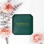 SISGEM 14k White Gold Natural Diamond and Teardrop Cubic Zirconia Necklace for Women, Fine 14 Karat Gold Jewelry Gifts for Her, 16-18 inch