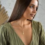 Jewellery Of Breezy Personalized No10 Scalpel Name Pendant Necklace, Gold Filled, 14K Solid Gold Medical Jewelry (16", White Gold)