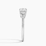 1 Carat Round Cut IGI certified Lab Grown Diamond Ring 10K 14K 18K White Gold Engagement Ring 3 Stone Milgrain Wedding Bridal Ring Anniversary Christmas Ring For Women (E-F Color VVS2 Clarity)