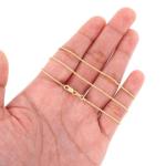 Nuragold 14K Real Yellow Gold Solid Rope Diamond Cut Chain Necklace 16"-30" (1mm-10mm) Italian Jewelry for Men & Women - 26",1mm