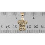 The Magic Zoo 14K Solid Gold Shorkie Pendant - Small Dog Gifts for Women