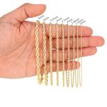Nuragold 14K Real Yellow Gold Solid Rope Diamond Cut Chain Necklace 16"-30" (1mm-10mm) Italian Jewelry for Men & Women - 26",1mm