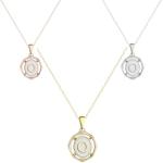 Baileys Fine Jewelry 14K Solid Gold Custom Wax Seal Letter Necklace for Women – Personalized Fine Jewelry Monogram Pendant Gift – A–Z Initials in Yellow, Rose & White Gold