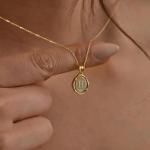 Baileys Fine Jewelry 14K Solid Gold Custom Wax Seal Letter Necklace for Women – Personalized Fine Jewelry Monogram Pendant Gift – A–Z Initials in Yellow, Rose & White Gold